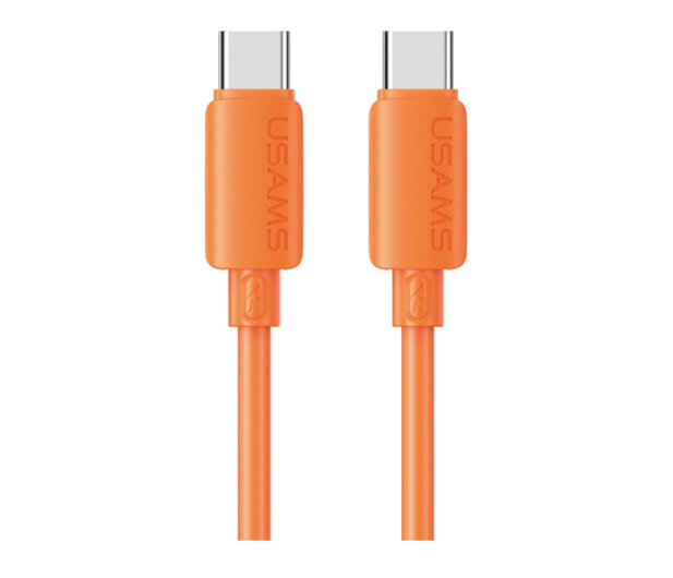 USAMS Kabel 30W 3A Silicone USB-C do Lightning pomarańczowy - 1569042 - zdjęcie